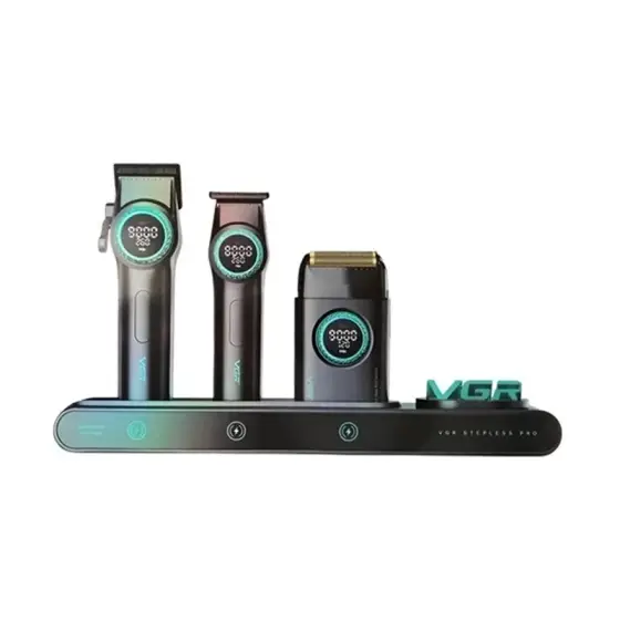 ست ماشین اصلاح حرفه‌ای وی جی آر مدل VGR-001 PRO + V977 + V377
