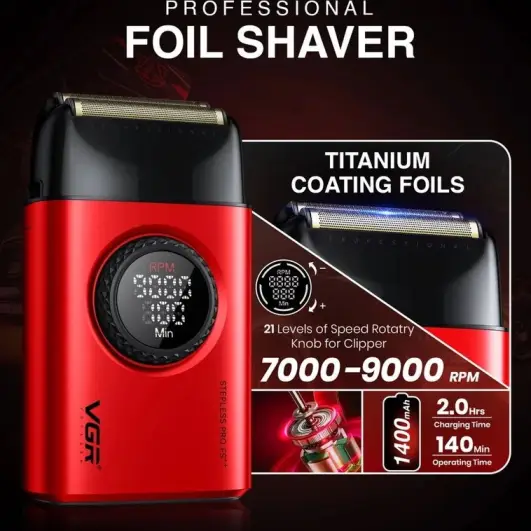 ست حرفه‌ای آرایشگری و اصلاح VGR مدل V-977 و V-377